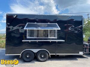 2022 8' x 16' Kitchen Food Concession Trailer with Pro Fire Suppression System
