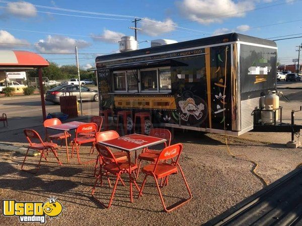 Fully Equipped 2018 - 16' Kitchen Food Concession Trailer with Pro Fire Suppression