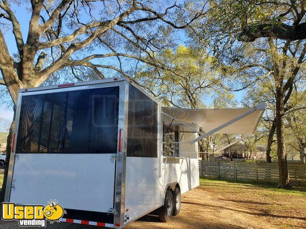 2020 - 8.5' x 26' Mobile Kitchen Food Concession Trailer w/ Screened Porch