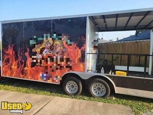 Used - Mobile Vending Unit | Barbecue Concession Trailer with Open Porch