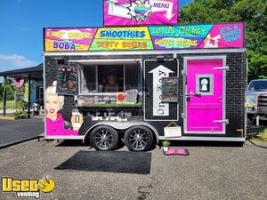 Turnkey - 2022 7' x 16' Coffee/Beverage Trailer | Concession Trailer