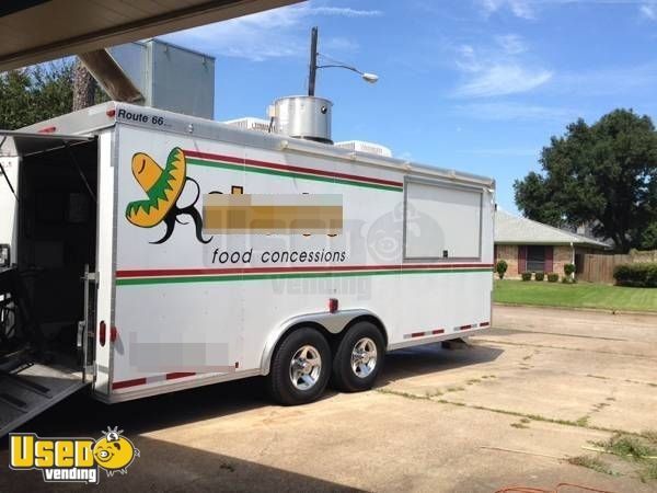 2005 - 8' x 20' Food Concession Trailer / Ready to Cook Mobile Kitchen Unit