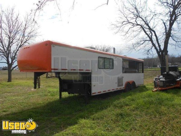 32' Custom Built Wells Cargo BBQ Trailer