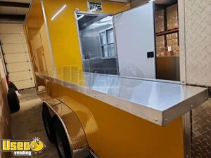 Like New - 2023 7' x 18' Concession Trailer | Mobile Food Unit with Porch