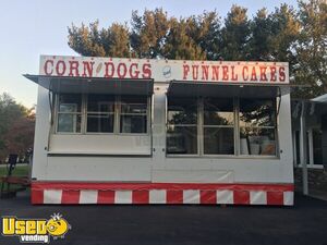 8' x 18' CarMate Kitchen Trailer | Carnival Style Concession Trailer with Fire Suppression System