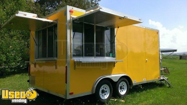 8' x 16' Mobile Kitchen BBQ Food Concession Trailer