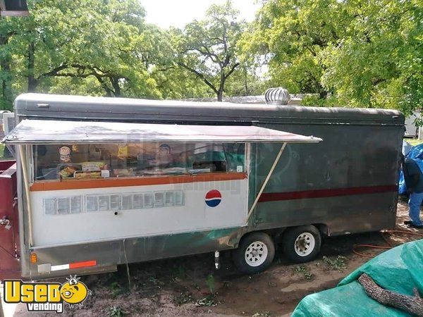 Used Food Concession Trailer with Gooseneck Hitch