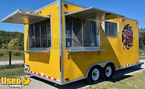 TURNKEY - 2013 8.6' x 18' Kitchen Food Concession Trailer with Bathroom & Pro-Fire Suppression