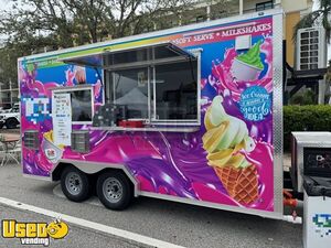 LOADED 2023 - 8' x 16' Soft Serve Ice Cream Concession Trailer