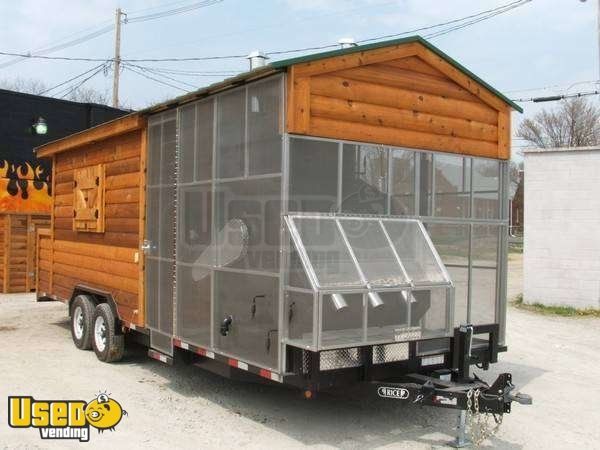 2005 - 24' x 8' Southern Yankee BBQ Log Cabin Concession Trailer