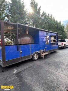 Loaded Ready to Roll 2018 8.5' x 24' Freedom Wood Fired Pizza Trailer