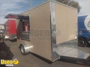 NEW - 2024 7' x 12' Empty Concession Trailer | DIY Trailer