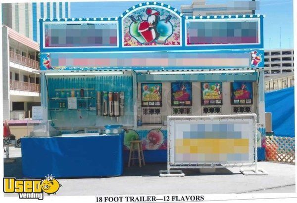 2003 - 18' Slushie / Iced Beverage Self-Serve Concession Trailer