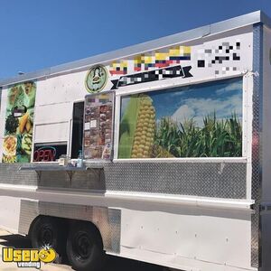 2017 8' x 16' Kitchen Food Concession Trailer with Pro Fire Suppression