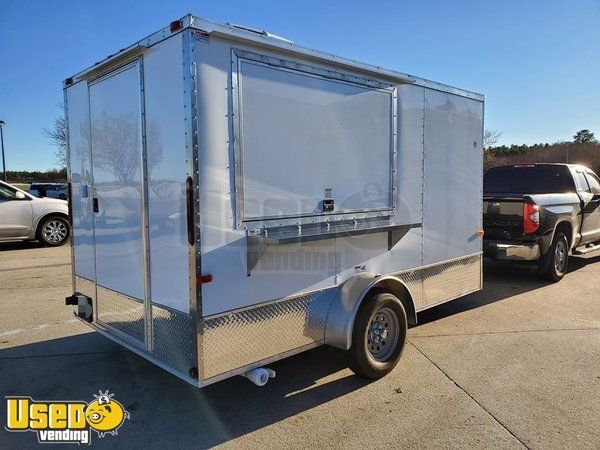 NEW 2020 7' x 12' Food Concession Trailer w/ Restaurant-Grade Equipment