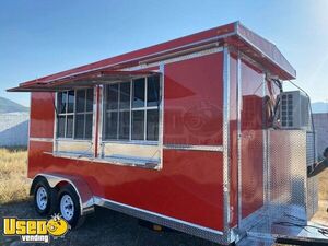 2020 - 7' x 16' BRAND NEW Commercial Kitchen Food Concession Trailer