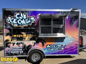 Like-New - 2023 7' x 12' Shaved Ice Concession Trailer