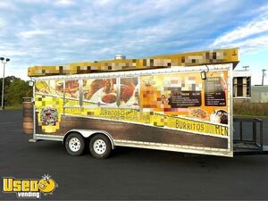 2023 8' x 20' Kitchen Food Concession Trailer with Pro-Fire Suppression