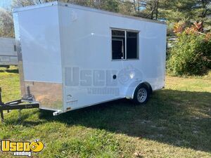 NEW & Unique - 2024 7' x 12' Quality Cargo Diner Inspired Mobile Kitchen Food Concession Trailer