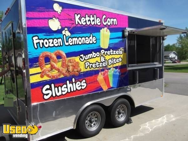 8.5 x 14 Kettle Corn Concession Trailer