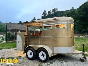 Charming - 7.5' x 9' Horse Trailer Concession Conversion | Mobile Bar