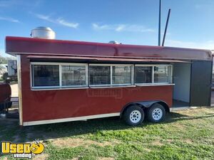 Like New - 2024 8' x 20' Kitchen Food Trailer with Storage Area Concession Trailer