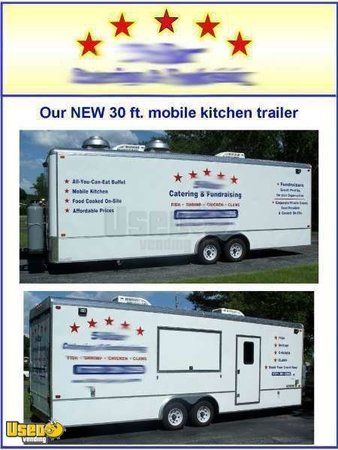 30' x 8.5' Mobile Concession / Catering Kitchen Trailer