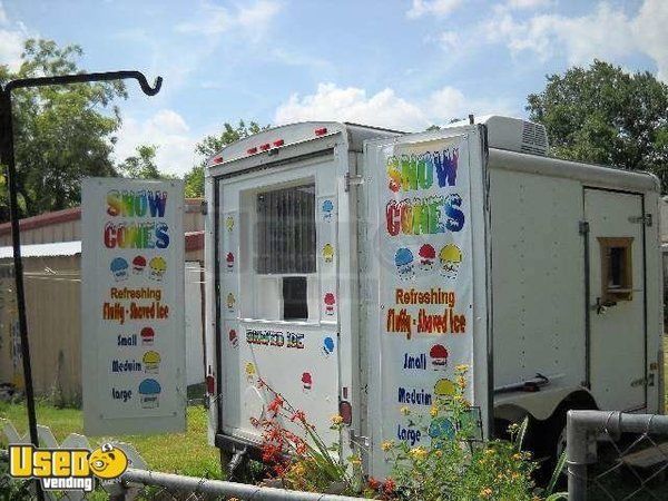 12 x 7 Tandem Axle Shaved Ice Concession Trailer