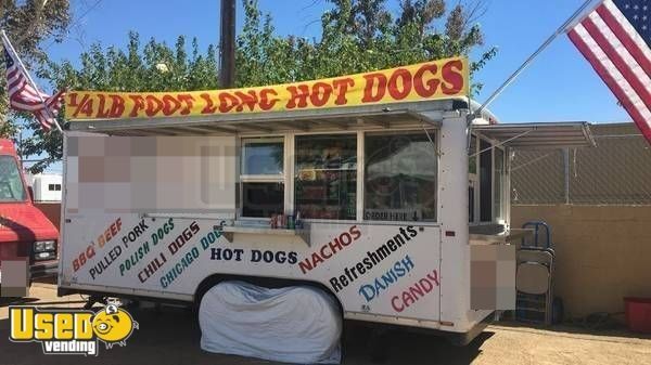 2009 8' x 20' Hot Dog Food Concession Trailer