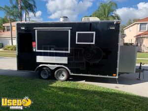 Loaded 2019 United 8' x 16' Commercial Kitchen Food Concession Trailer