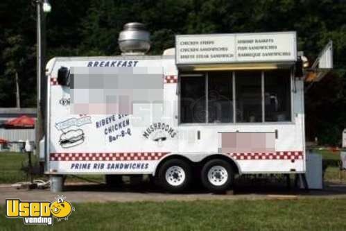 2002 - 20' x 8' Dual Axle United Expressline Food Concession Trailer