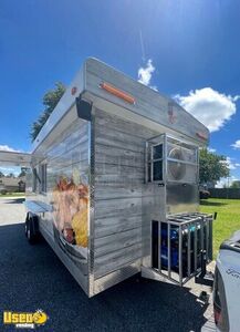 2021 - 24' Fully Permitted Commercial Mobile Kitchen Food Vending Trailer