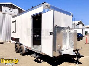 NEW - 2022 8' x 16' Quality Cargo Food Concession Trailer with insignia