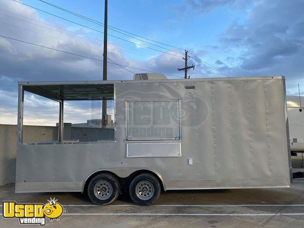 Brand New Mint 2020 8.5' x 20' Food Concession Trailer with Porch