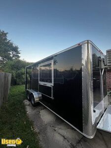 NEW - 7' x 18' Kitchen Food Trailer with Porch | Food Concession Trailer