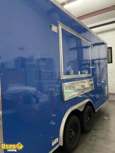 NEW for 2025 8.5' x 16' Empire Cargo Food Concession Trailer w/ Hood & Fire Suppression
