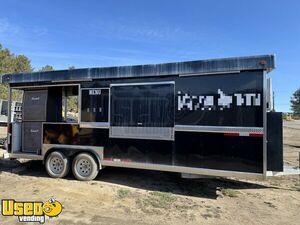 NICE 2020 8' x 22' Custom Built BBQ Smoker Concession Trailer w/ Full Kitchen