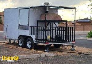 Like New - 2023 8' x 16' Pizza Concession Trailer with Wood-Fired Oven