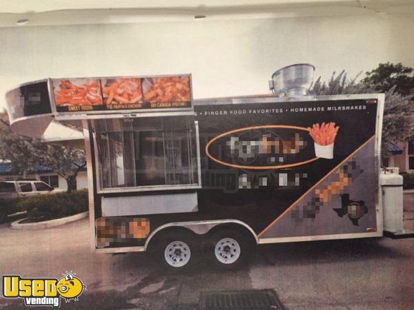 2016 - 8' x 16' Mobile Kitchen Food Concession Trailer