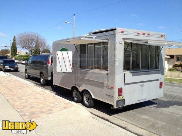 2009 - 8 x 16 Cargo Craft Expedition Concession Trailer with Removable Tongue