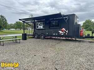 2021 - 18' Kitchen Food Concession Trailer with Fire Suppression + 8' Porch