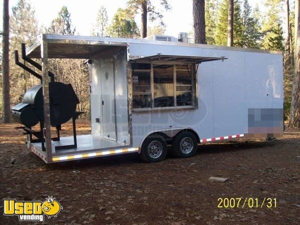 2011 - 24' x 8' Worldwide Patio BBQ Food Concession Trailer