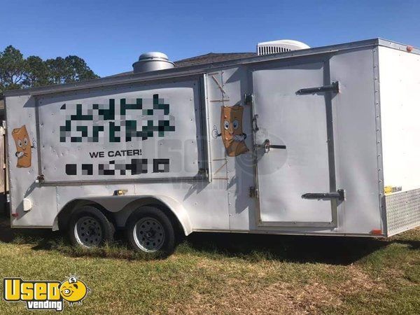 Fully-Loaded & Spotlessly Clean 2011 8' x 16' Hurricane Food Concession Trailer