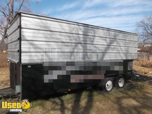 2008 - 16' x 8' Custom Built BBQ Concession Trailer