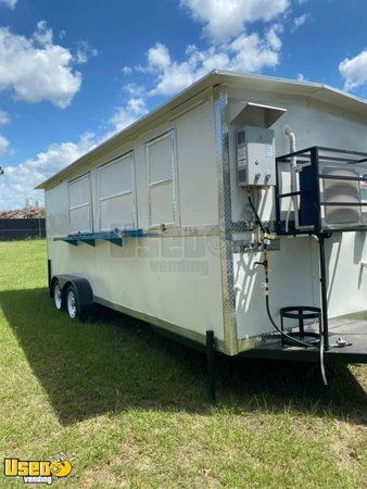 2019 7' x 20' Food Concession Trailer with New Commercial Kitchen