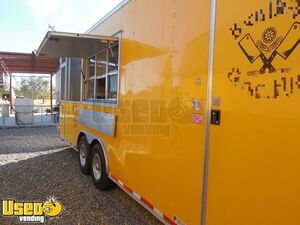 2014 8.5' x 24' Barbecue Kitchen Food Concession Trailer with Screened Porch & Pro-Fire Suppression