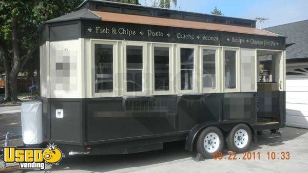 2011 - 8.5 x 20 Trolley Style Concession Trailer