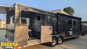 2022 8' x 31' Freedom BBQ Concession Trailer w/ 8' Porch & Full Bathroom & Shower