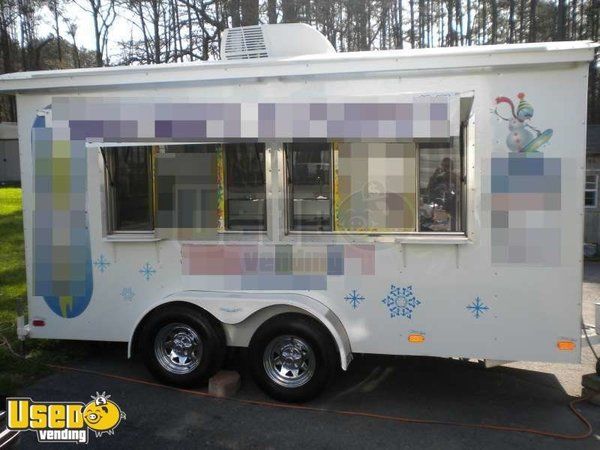 2010 - 6' x 14' Sno-Pro Shaved Ice Concession Trailer