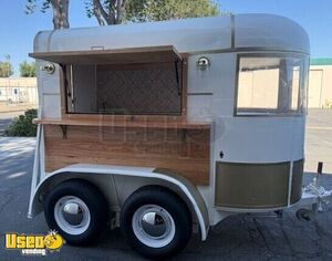 Cute - 5' x 10' Horse Trailer Concession Conversion Vintage Style Beverage Trailer